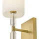 Anika 1 Light 6.25 inch Lacquered Brass Bath Sconce Wall Light