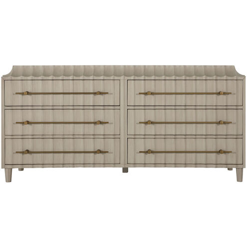 Merigold Brushed Gold / Sesame White Dresser