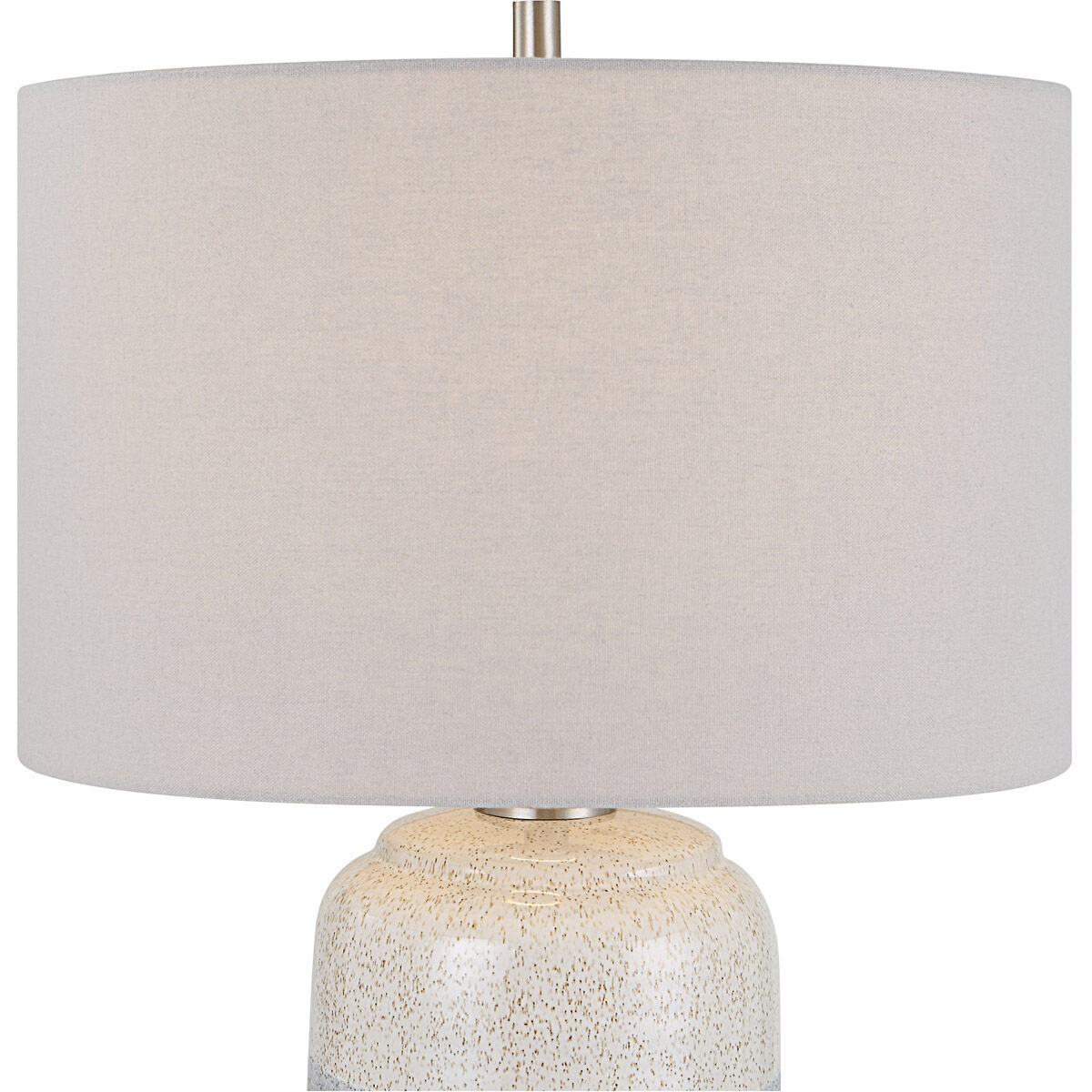Pinpoint 25 inch 150.00 watt Mottled White and Gray/Cool Gray/Ivory Cream Table Lamp Portable Light