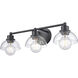 Julian Vanity Light Wall Light in Matte Black