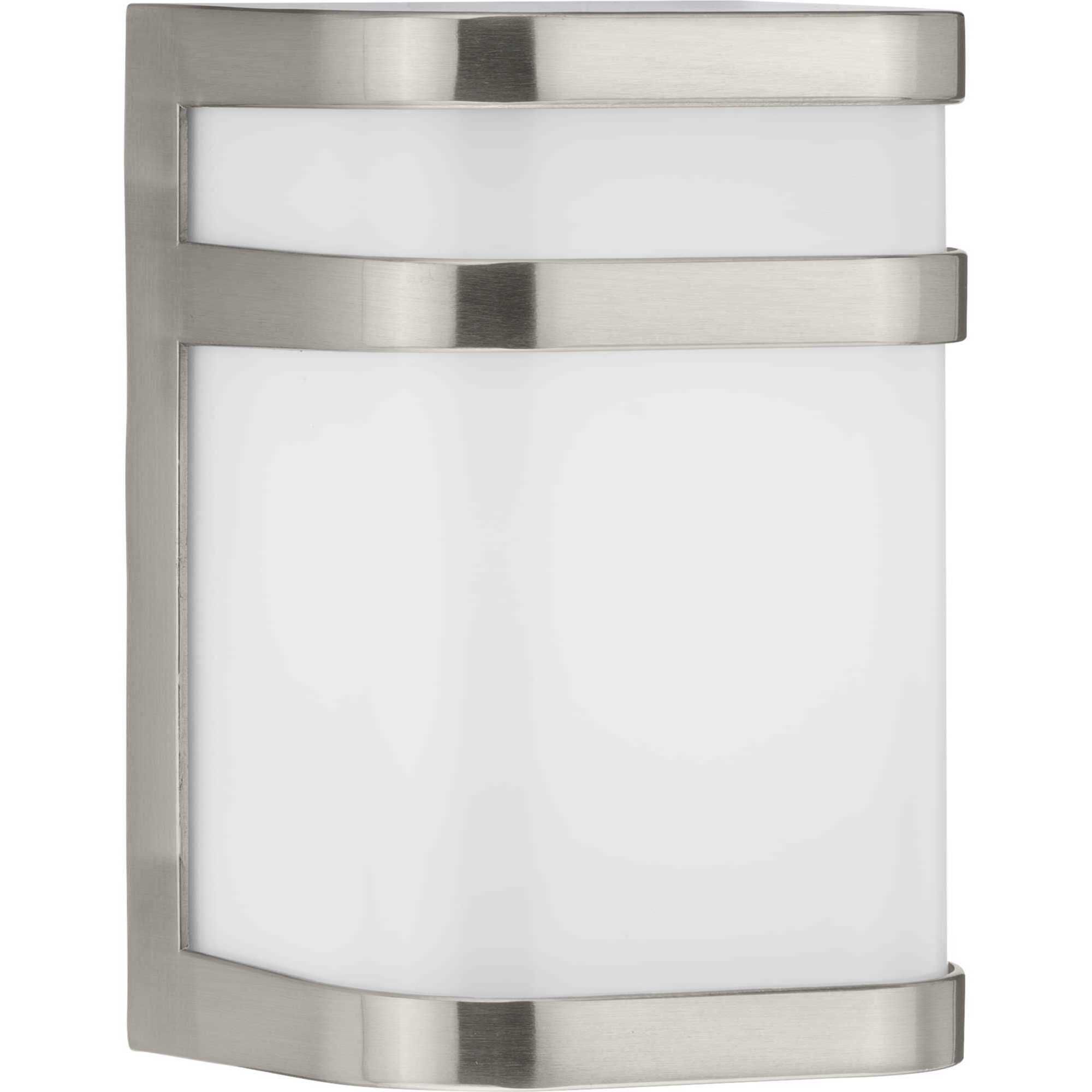 Valera LED LED 8 inch Brushed Nickel Outdoor Wall Lantern, Progress LED