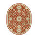 Caesar 120 X 96 inch Red and Brown Area Rug, Wool