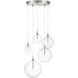 Modern LED 28 inch Brushed Nickel Pendant Ceiling Light