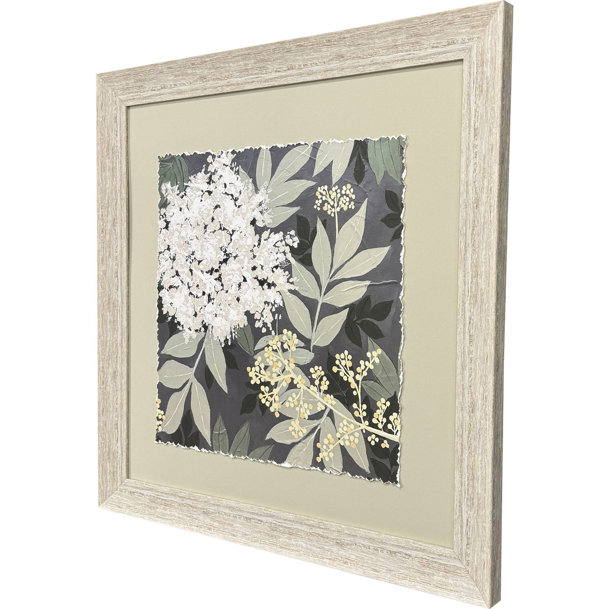 My Garden Green and White and Black Framed Art, Propac