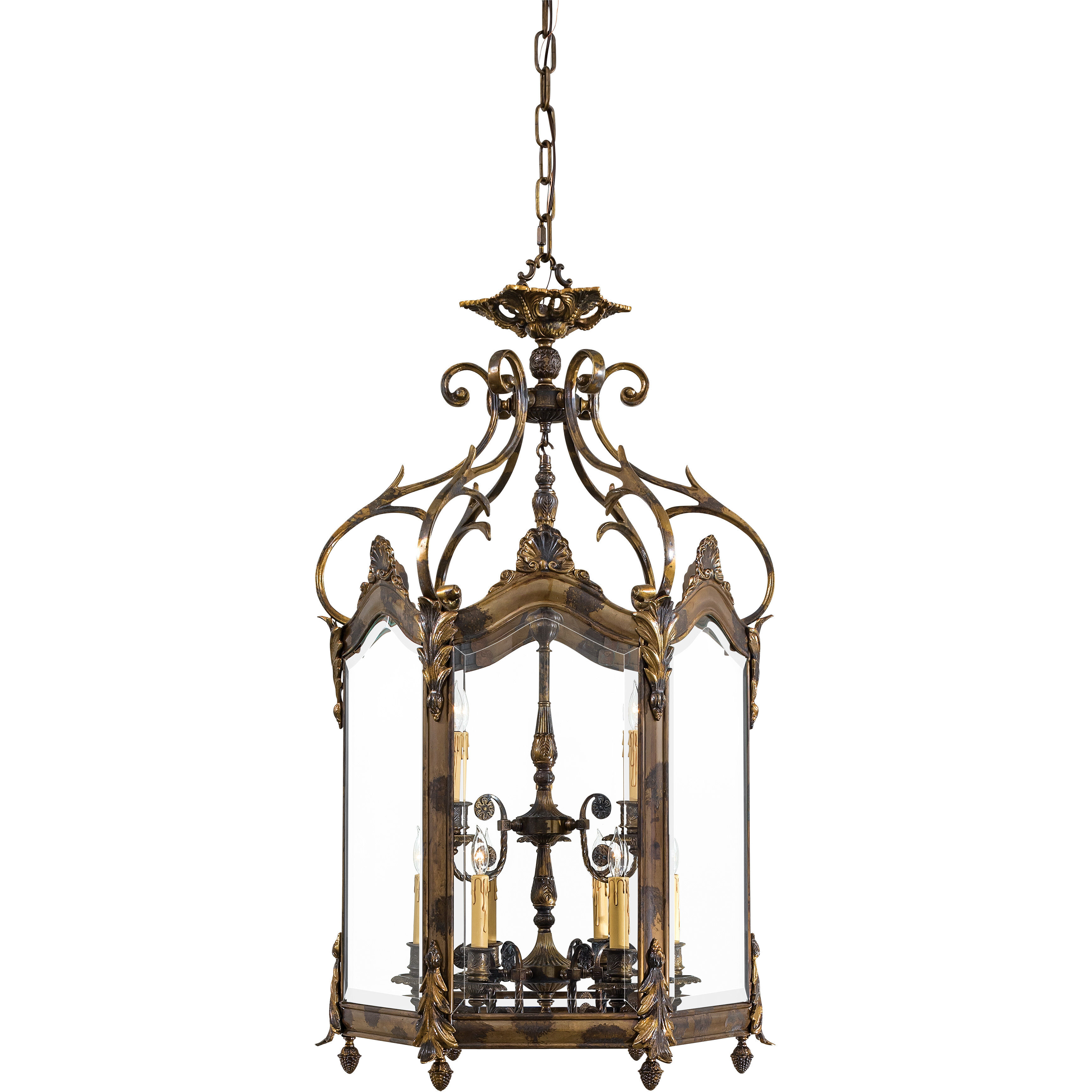 Metropolitan Family Collection 9 Light 25 inch Oxide Brass Foyer Pendant Ceiling Light