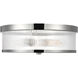 C&M by Chapman & Myers Geneva 2 Light 14 inch Polished Nickel Flush Mount Ceiling Light