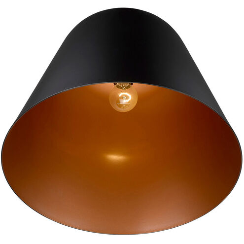 Knell 1 Light 18 inch Matte Black Pendant Ceiling Light