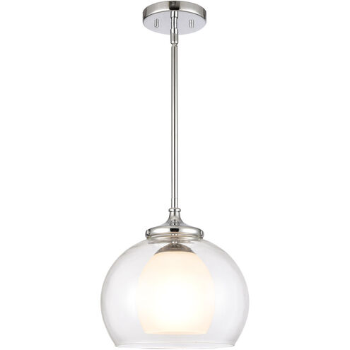 Salient 1 Light 10 inch Polished Nickel Mini Pendant Ceiling Light