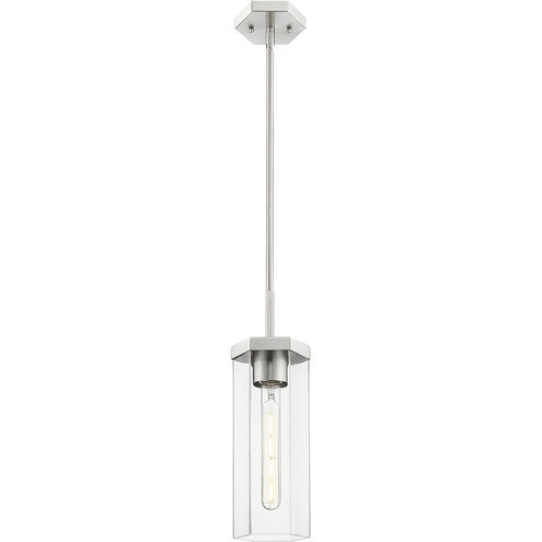 Downtown Urban Blakeley 1 Light 5 inch Satin Nickel Pendant Ceiling Light in Clear