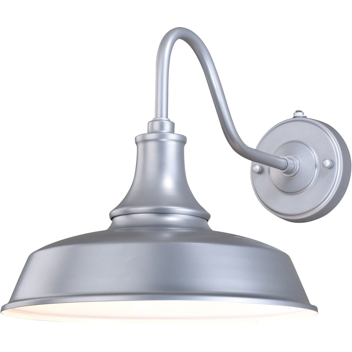 Dorado 1 Light 12 inch Satin Silver and White Outdoor Wall