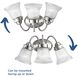 Economy Fluted Glass 3 Light 16.13 inch Brushed Nickel Bath Vanity Wall Light in Clear Prismatic