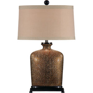 MarketPlace 27 inch 100 watt Bronze Glaze Table Lamp Portable Light