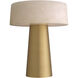 Cinco 16.93 inch 8.00 watt Antique Brass with Alabaster Table Lamp Portable Light