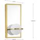 Pearl LED LED 5 inch Satin Brass Wall Bracket Wall Light, Progress LED