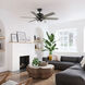 Fonthill 52 inch Matte Black with Dark Gray Oak/Matte Black Blades Ceiling Fan