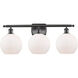 Ballston Athens LED 26 inch Oil Rubbed Bronze Bath Vanity Light Wall Light in Matte White Glass, Ballston