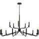 Bedford LED 48 inch Matte Black Chandelier Ceiling Light