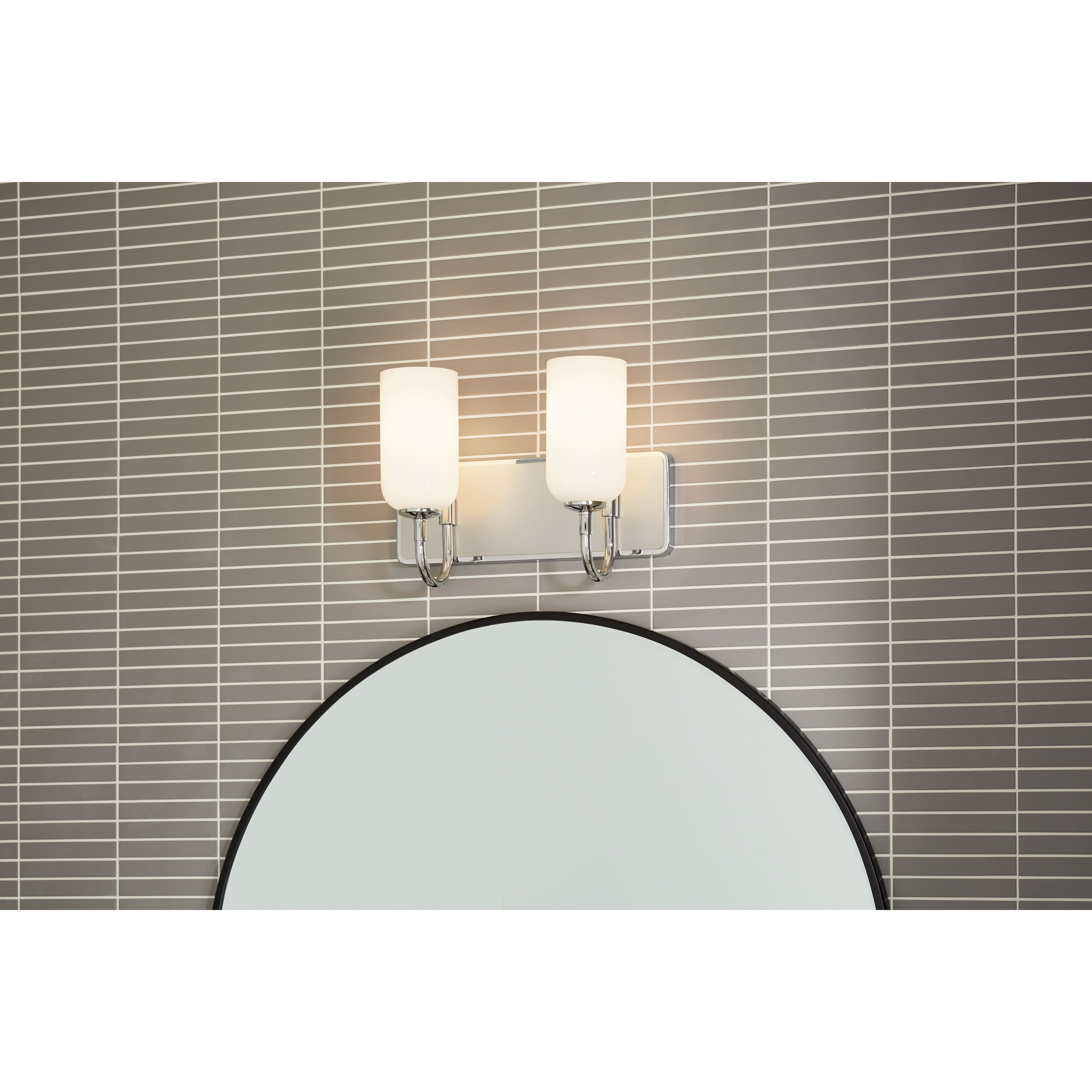 Solia LED 14.25 inch Polished Nickel with Satin Nickel Bathroom Vanity Light Wall Light