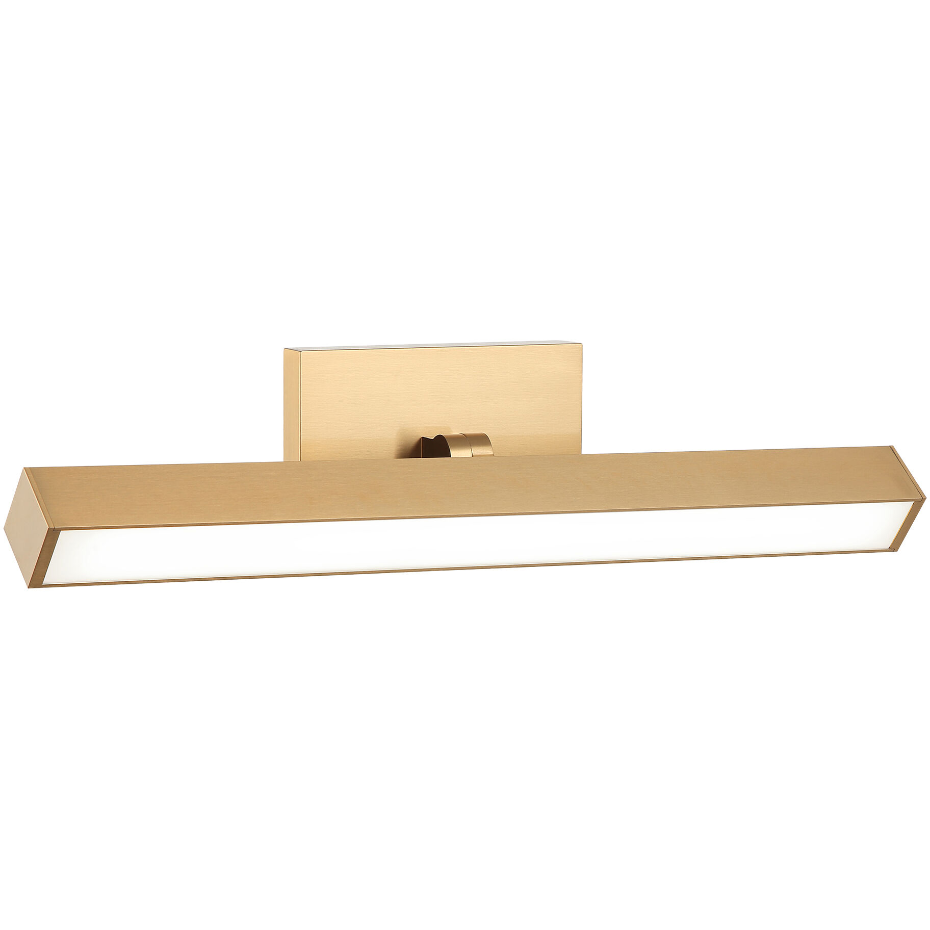 Parallel LED 18 inch Aged Gold Brass Wall Sconce Wall Light