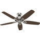 Builder 52 inch Brushed Nickel with Brazilian Cherry/Harvest Mahogany Blades Ceiling Fan