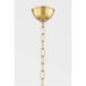 Ripley LED 32 inch Aged Brass Chandelier Ceiling Light