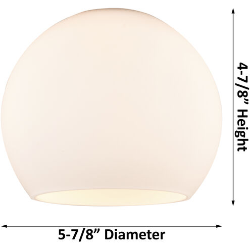 Ballston Athens LED 36 inch White and Polished Chrome Bath Vanity Light Wall Light in Matte White Glass