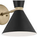Phix LED 8.75 inch Champagne Bronze with Black Wall Sconce Wall Light