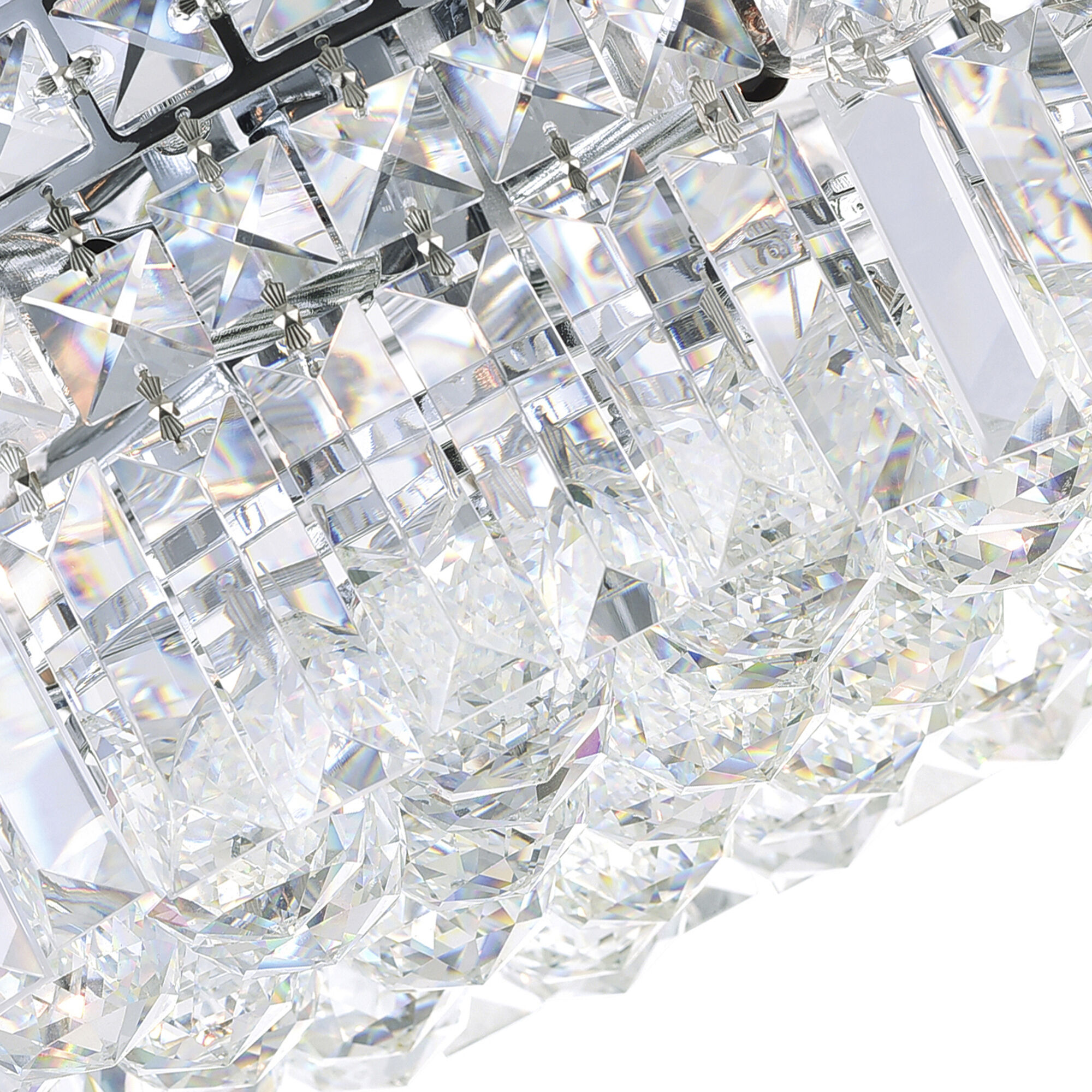 Colosseum 4 Light 12 inch Chrome Flush Mount Ceiling Light