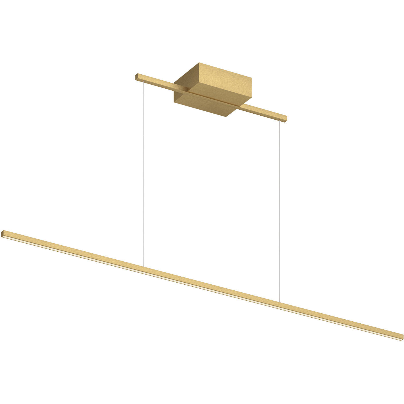 Vega Minor 47.38 inch Brushed Gold Linear Pendant Ceiling Light