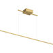 Vega Minor 47.38 inch Brushed Gold Linear Pendant Ceiling Light