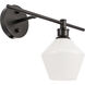 Gene 1 Light 14.7 inch Black Wall sconce Wall Light, Right