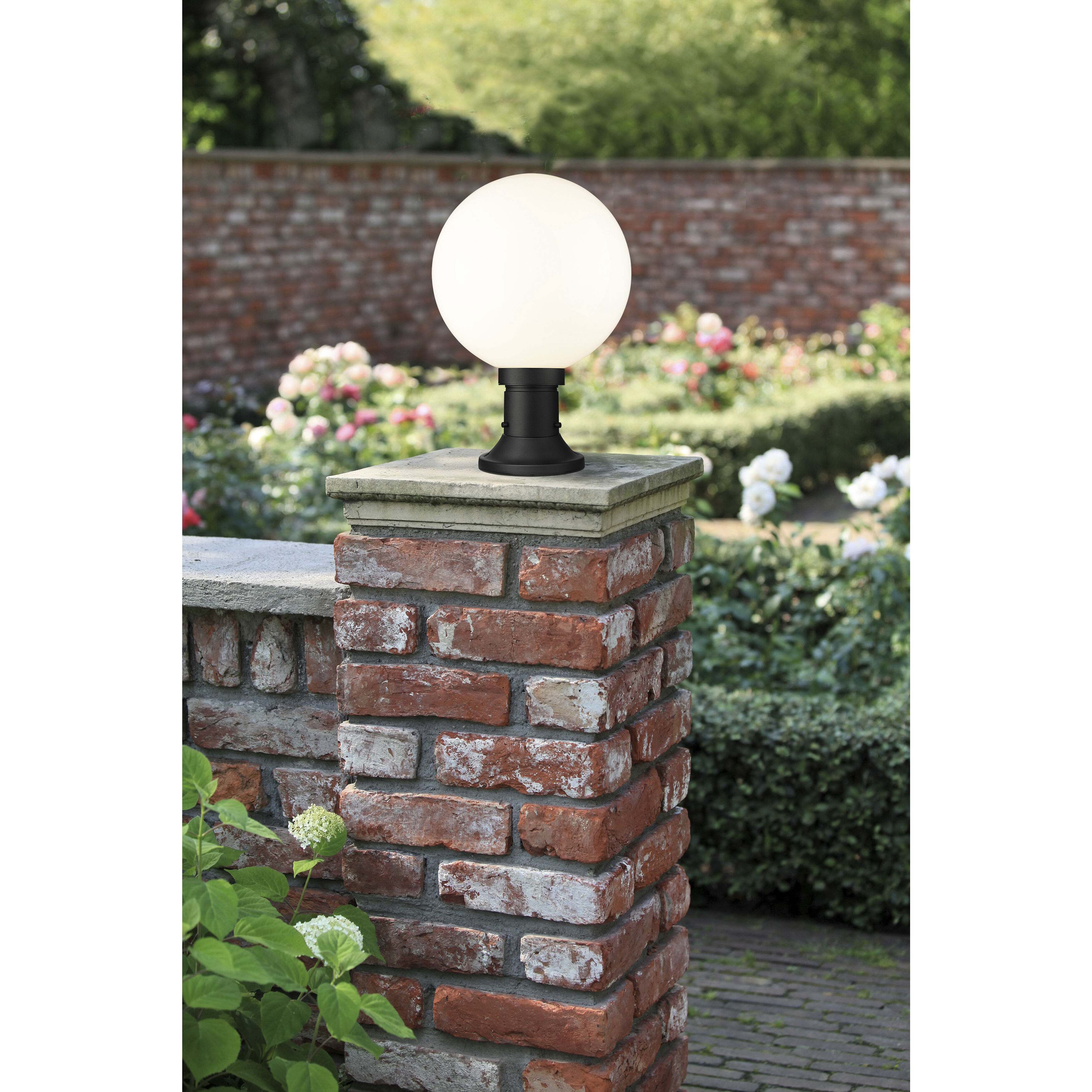 Laurent 1 Light 17.75 inch Black Outdoor Pier Mounted Fixture