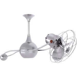 Matthews-Gerbar Brisa 2000 39 inch Brushed Nickel Ceiling Fan in Brushed Nickel Damp, Matthews-Gerbar