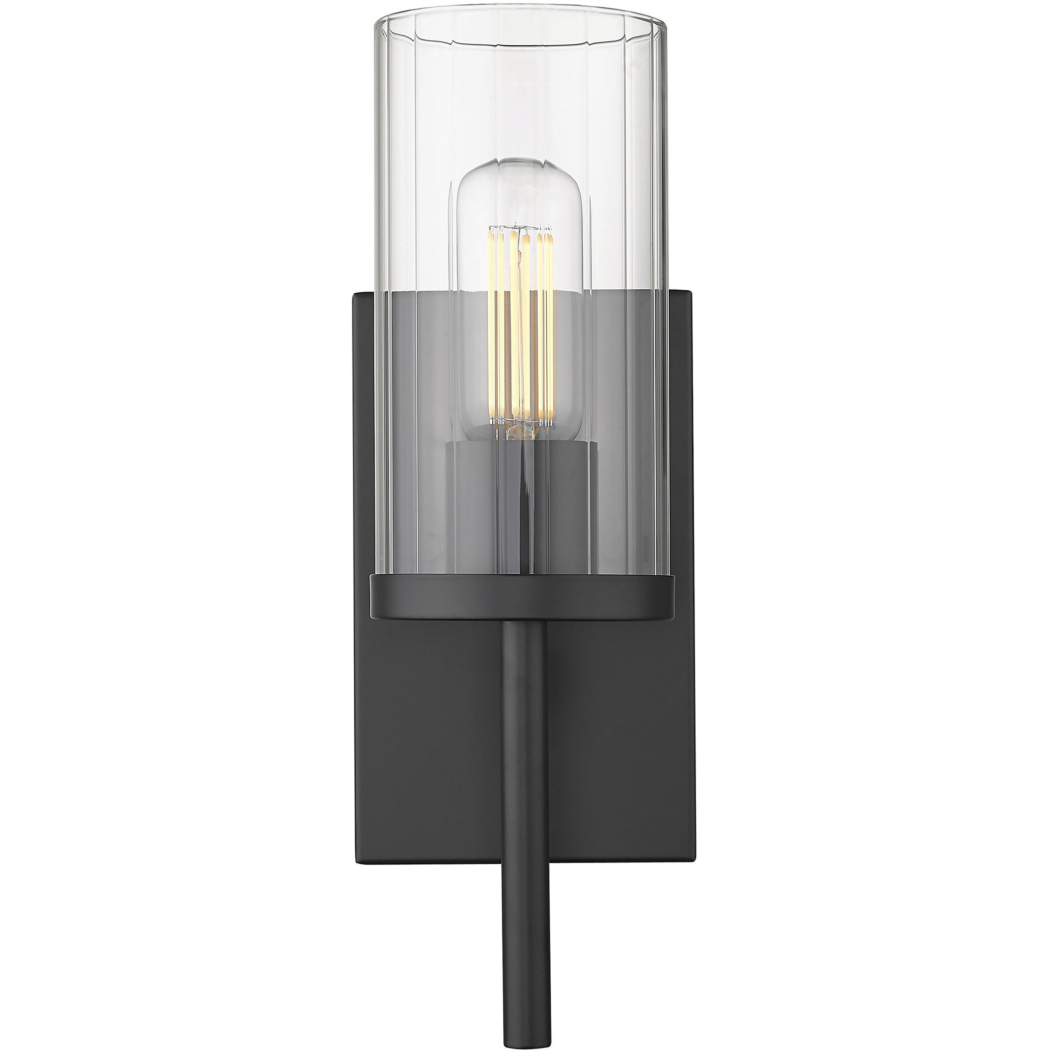 Winslett 1 Light 4.75 inch Matte Black Wall Sconce Wall Light, Damp