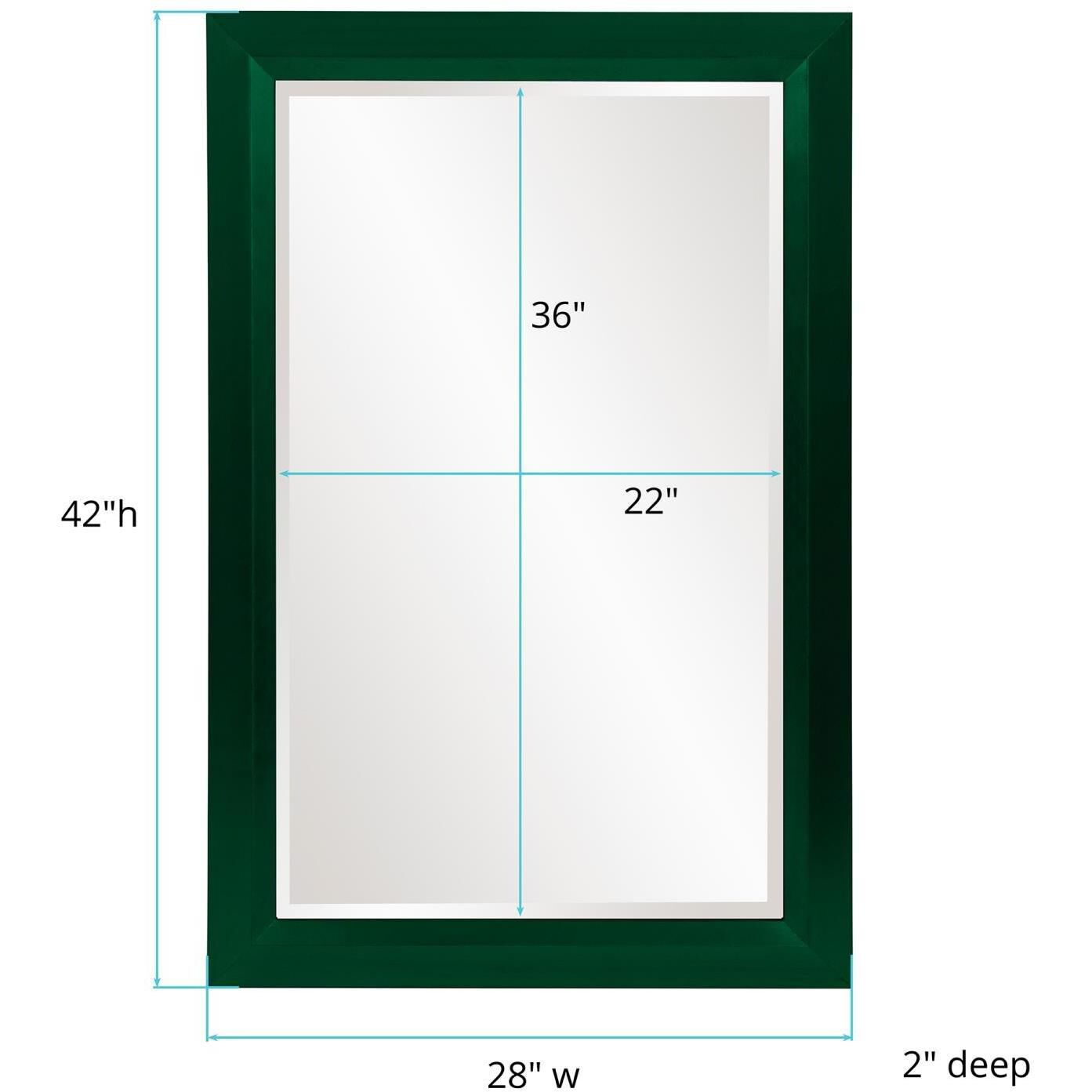 Avery 42 X 28 inch Hunter Green Mirror