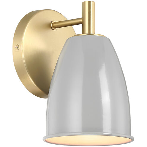 Biba 1 Light 5.25 inch Brushed Gold Wall Sconce Wall Light
