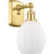 Ballston Eaton 1 Light 6 inch Satin Gold Sconce Wall Light, Ballston