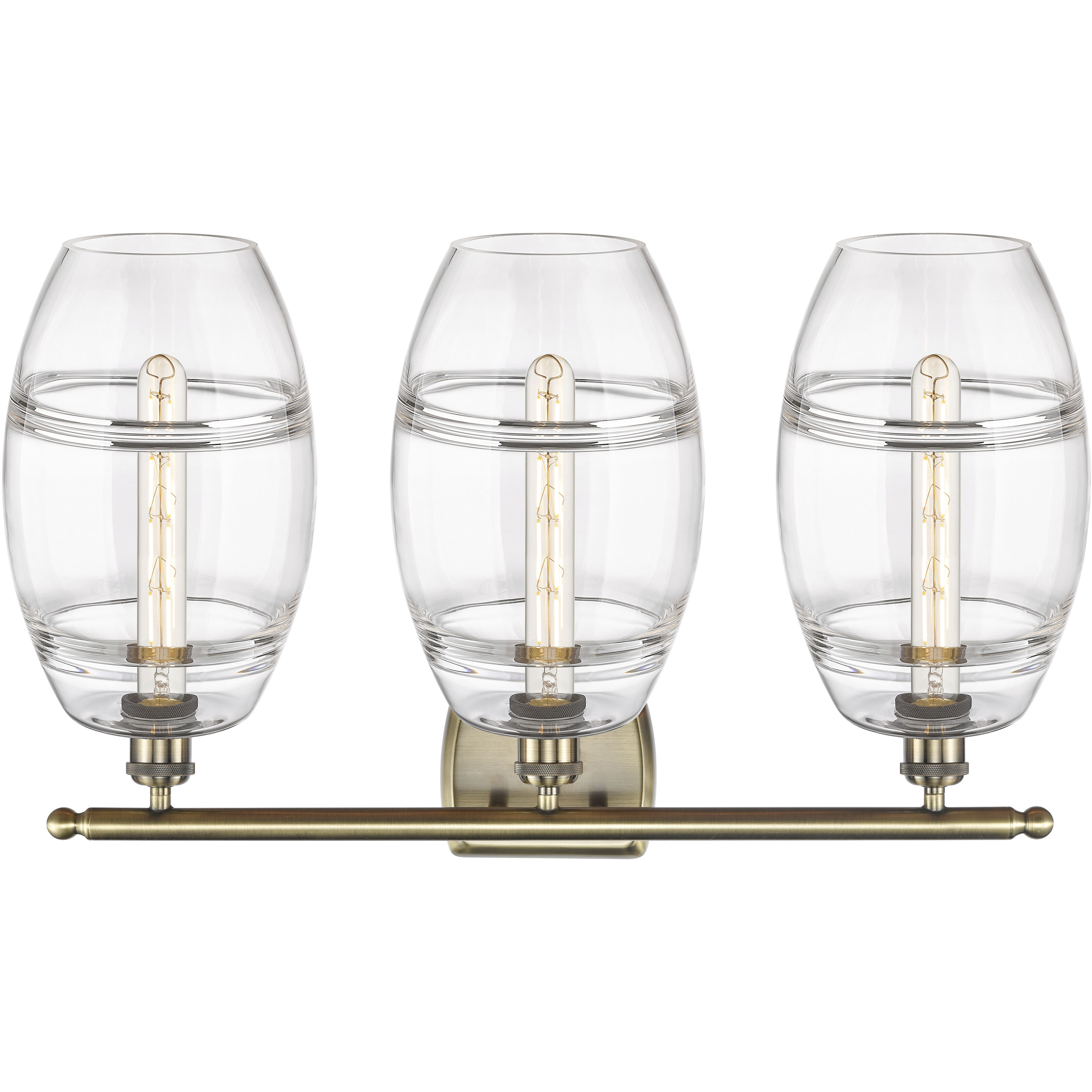 Ballston Vaz 3 Light 28 inch Antique Brass Bath Vanity Light Wall Light