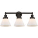 Cone 3 Light 25.75 inch Oil Rubbed Bronze Bath Vanity Light Wall Light