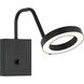 Realm LED 5.38 inch Black Wall Sconce Wall Light