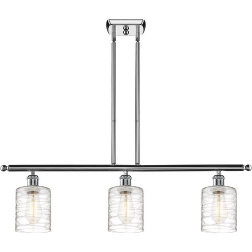 Ballston Cobbleskill 3 Light 36 inch Polished Chrome Island Light Ceiling Light