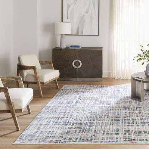Darica 130 X 94 inch Blue Rug in 8 x 11