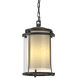 Meridian 1 Light 9.7 inch Coastal Natural Iron Outdoor Ceiling Fixture, Large