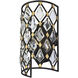 Windsor 1 Light 7 inch Carbon and Havana Gold Sconce Wall Light