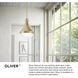 Oliver 1 Light 14.25 inch Heritage Brass with Black Oxide Indoor Pendant Ceiling Light