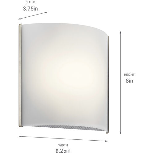 Independence LED 8 inch Brushed Nickel Wall Sconce Wall Light