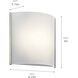 Independence LED 8 inch Brushed Nickel Wall Sconce Wall Light