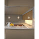 Aurora LED 4.5 inch Matte Chrome Small Pendant Ceiling Light in Clear Glass