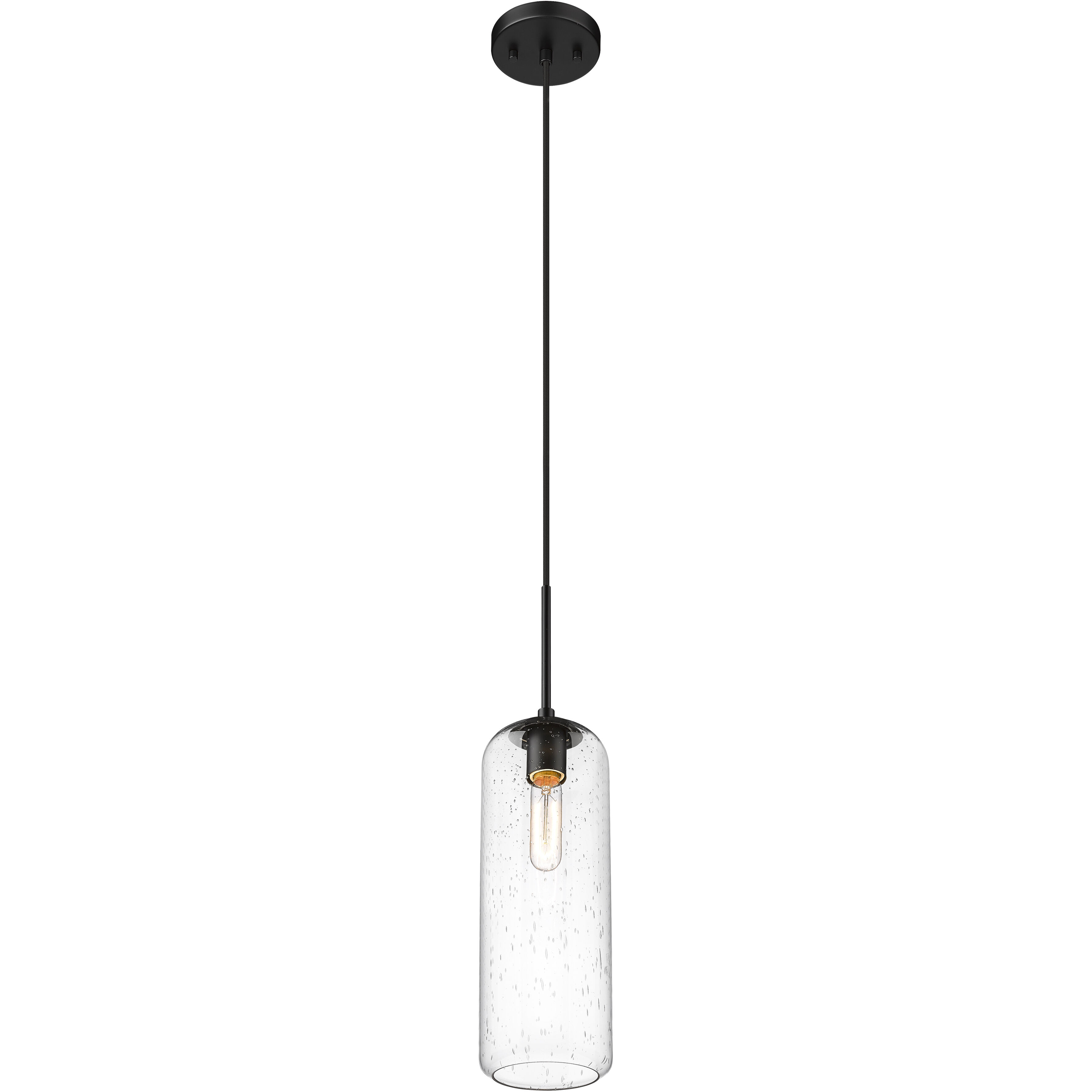 Monty 1 Light 5.25 inch Matte Black Pendant Ceiling Light
