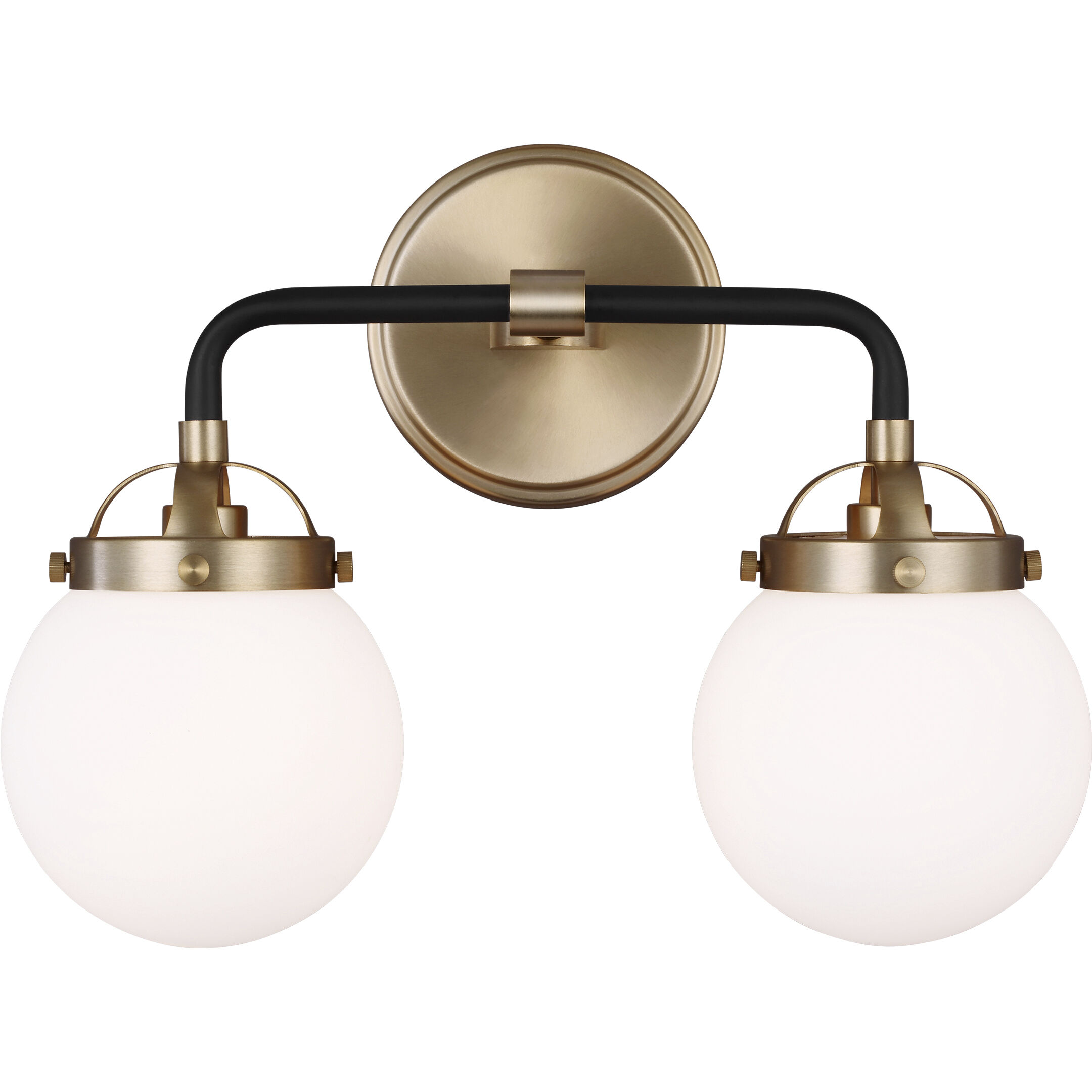 Ian K. Fowler Cafe Wall Bath Fixture Wall Light in Satin Brass